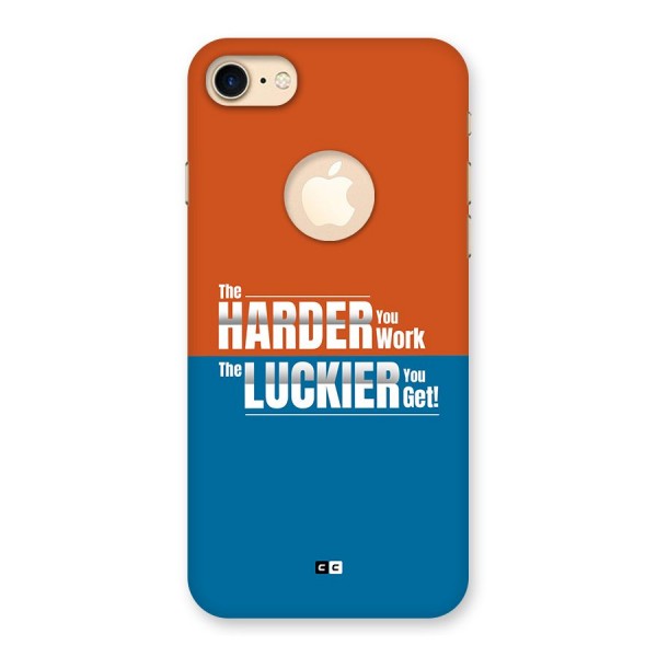 Hard Luck Back Case for iPhone 8 Logo Cut