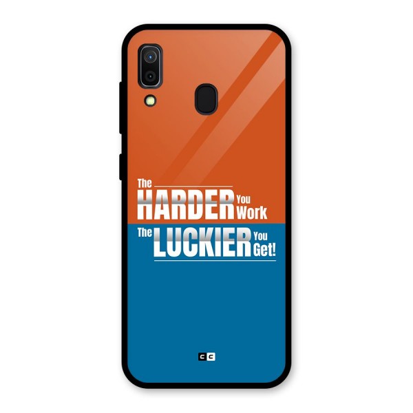 Hard Luck Glass Back Case for Galaxy A30