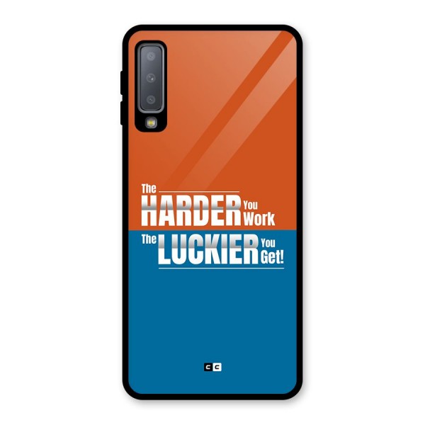 Hard Luck Glass Back Case for Galaxy A7 (2018)