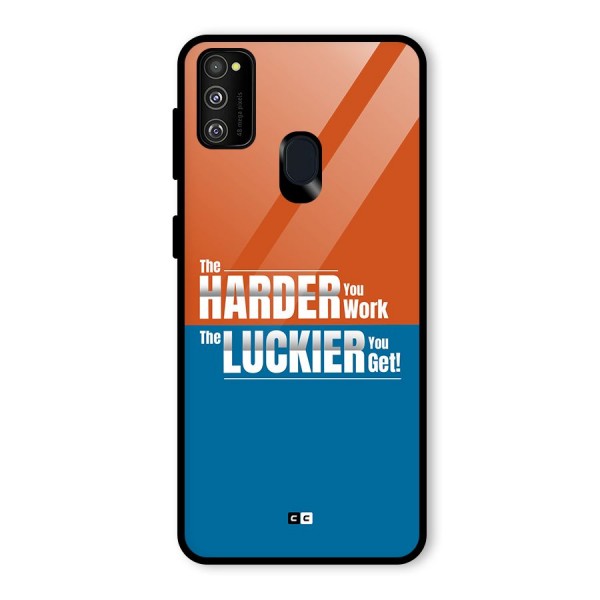 Hard Luck Glass Back Case for Galaxy M21