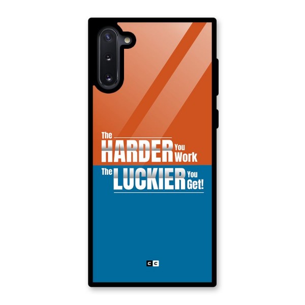 Hard Luck Glass Back Case for Galaxy Note 10