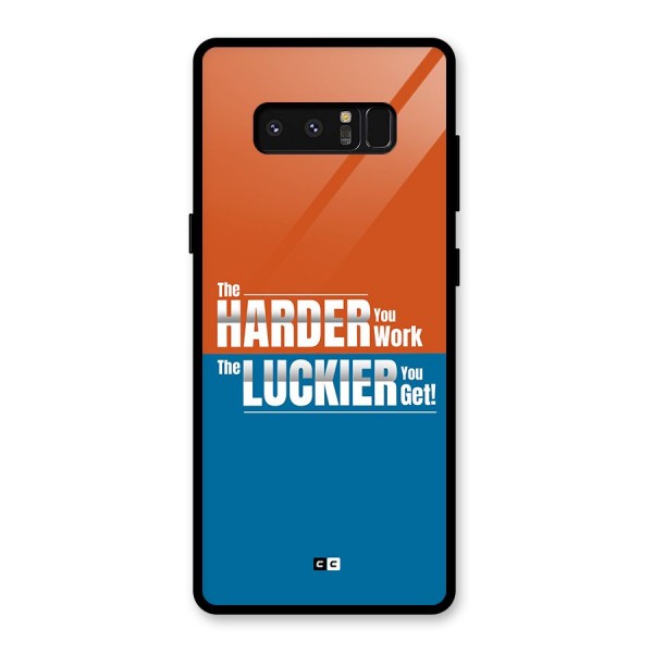 Hard Luck Glass Back Case for Galaxy Note 8