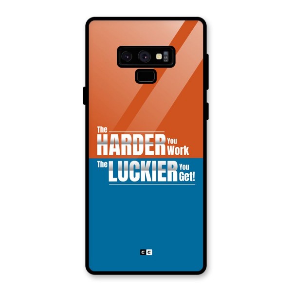 Hard Luck Glass Back Case for Galaxy Note 9