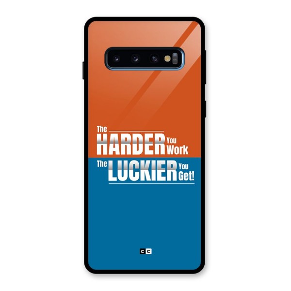 Hard Luck Glass Back Case for Galaxy S10