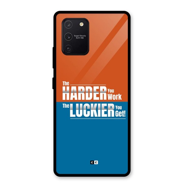 Hard Luck Glass Back Case for Galaxy S10 Lite