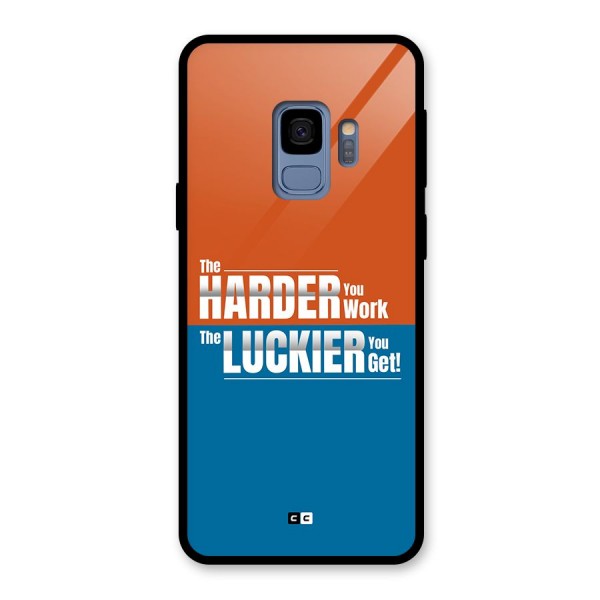 Hard Luck Glass Back Case for Galaxy S9