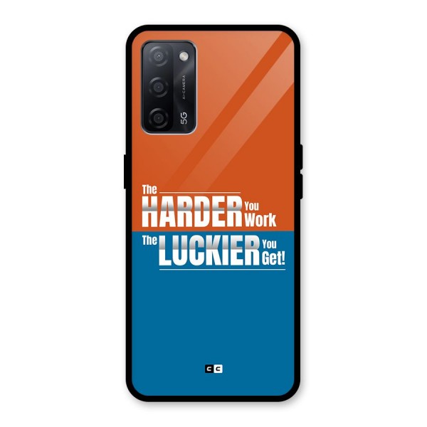 Hard Luck Glass Back Case for Oppo A53s 5G