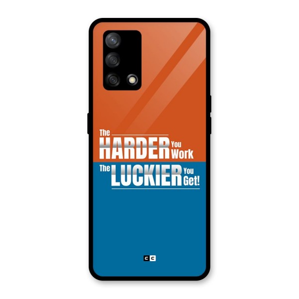 Hard Luck Glass Back Case for Oppo F19