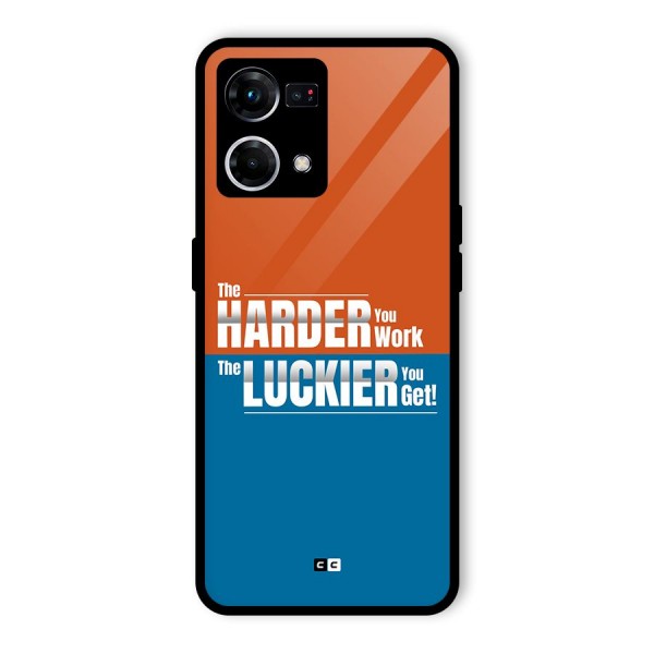 Hard Luck Glass Back Case for Oppo F21s Pro 4G