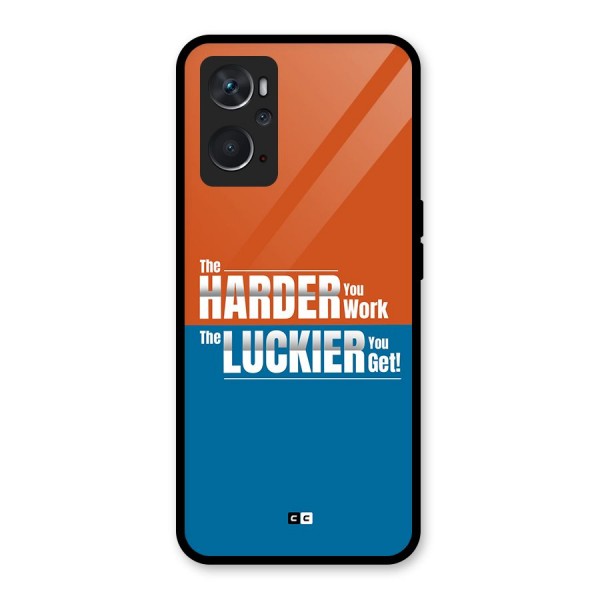 Hard Luck Glass Back Case for Oppo K10 4G