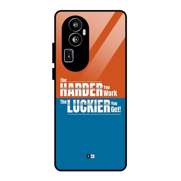 Hard Luck Glass Back Case for Oppo Reno10 Pro Plus