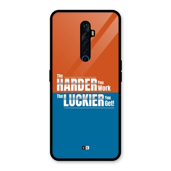 Hard Luck Glass Back Case for Oppo Reno2 F