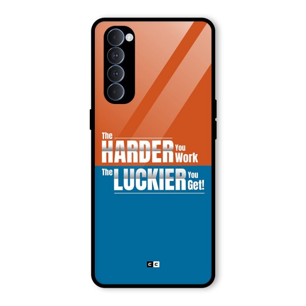 Hard Luck Glass Back Case for Oppo Reno4 Pro