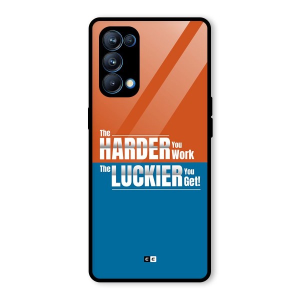 Hard Luck Glass Back Case for Oppo Reno5 Pro 5G