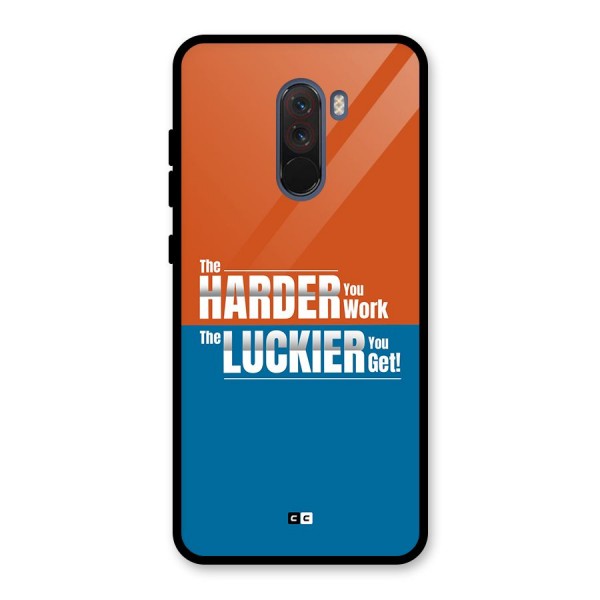 Hard Luck Glass Back Case for Poco F1