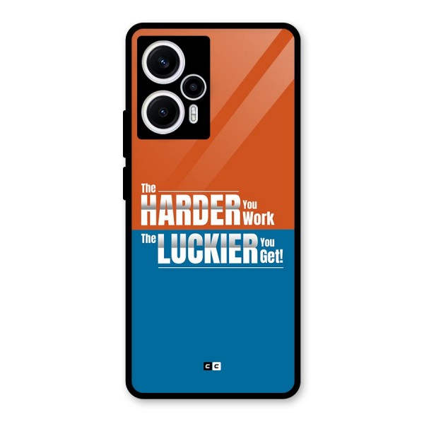 Hard Luck Glass Back Case for Poco F5