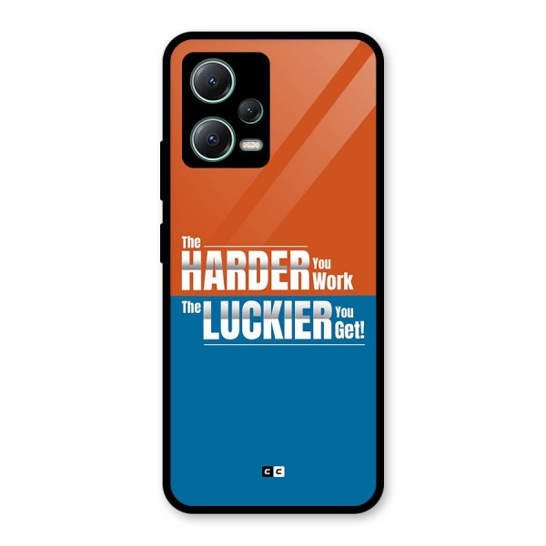 Hard Luck Glass Back Case for Poco X5