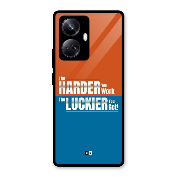 Hard Luck Glass Back Case for Realme 10 Pro Plus