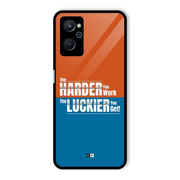 Hard Luck Glass Back Case for Realme 9i