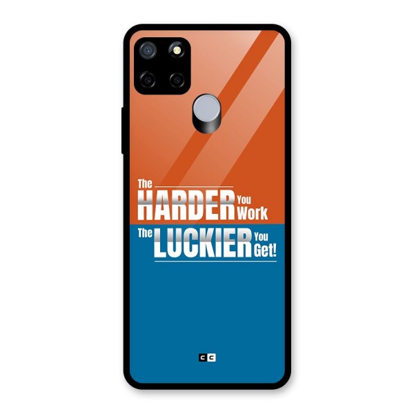 Hard Luck Glass Back Case for Realme C15