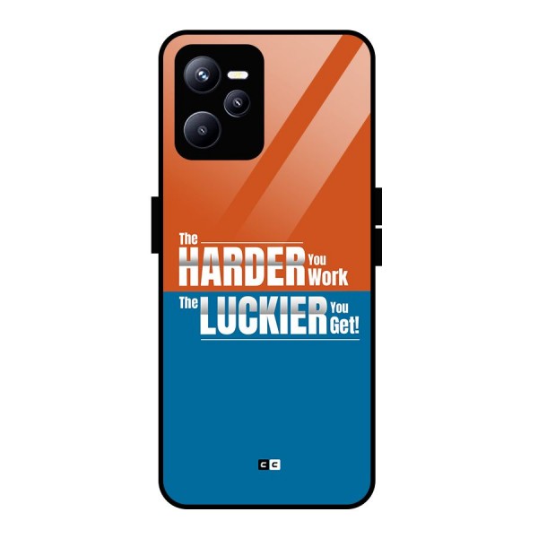 Hard Luck Glass Back Case for Realme C35