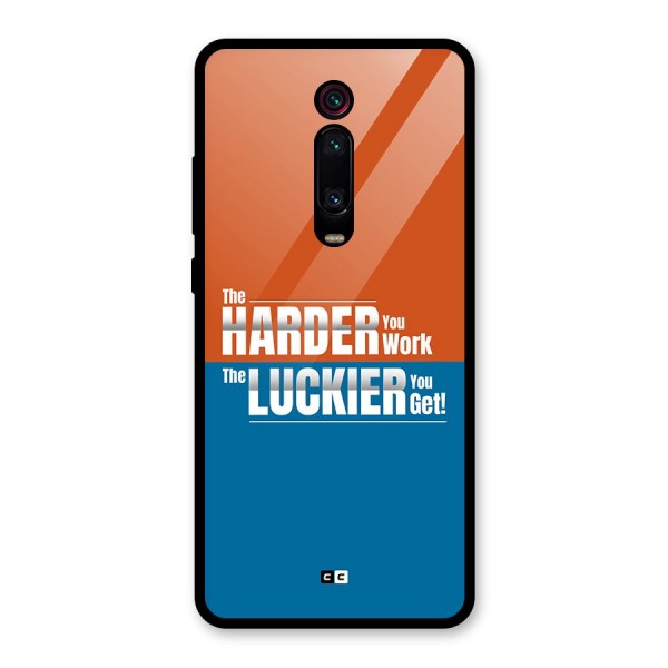 Hard Luck Glass Back Case for Redmi K20 Pro