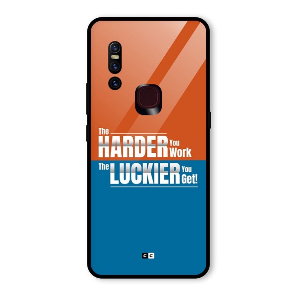 Hard Luck Glass Back Case for Vivo V15