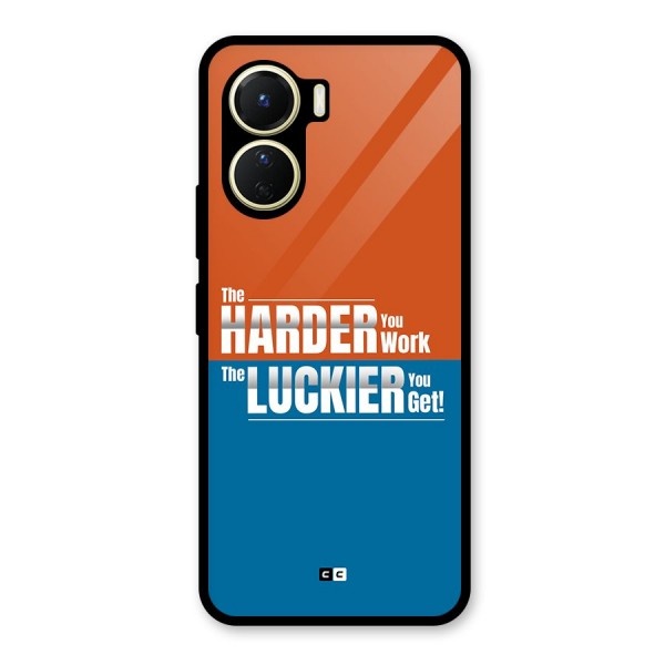 Hard Luck Glass Back Case for Vivo Y16