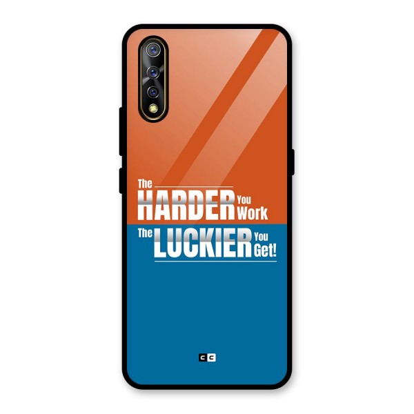 Hard Luck Glass Back Case for Vivo Z1x