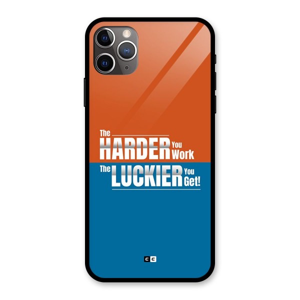 Hard Luck Glass Back Case for iPhone 11 Pro Max