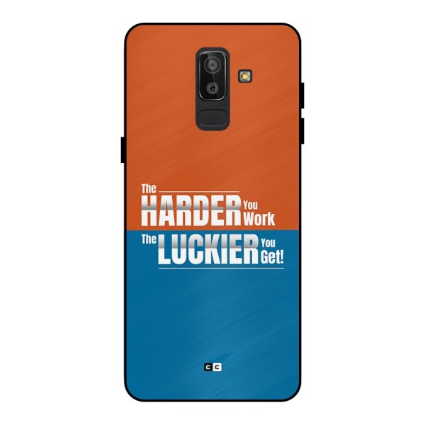 Hard Luck Metal Back Case for Galaxy J8