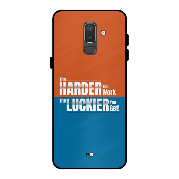 Hard Luck Metal Back Case for Galaxy On8 (2018)