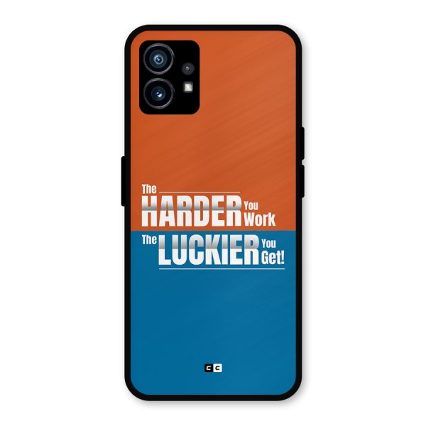 Hard Luck Metal Back Case for Nothing Phone 1