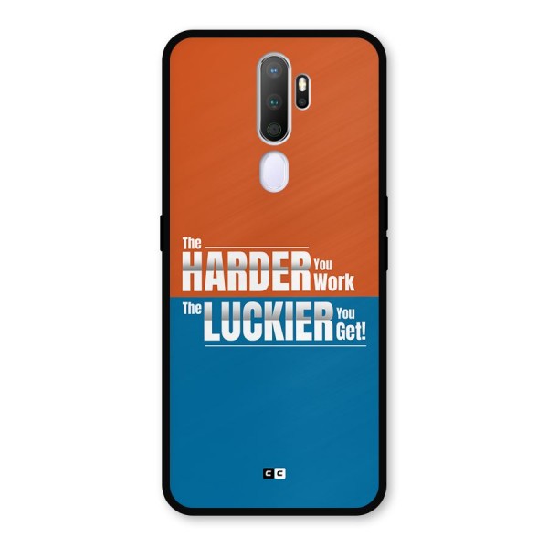 Hard Luck Metal Back Case for Oppo A9 (2020)