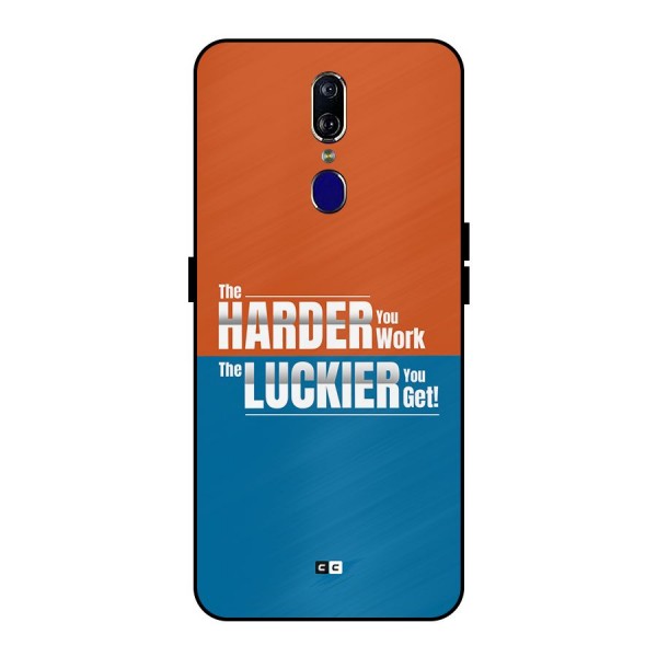 Hard Luck Metal Back Case for Oppo F11