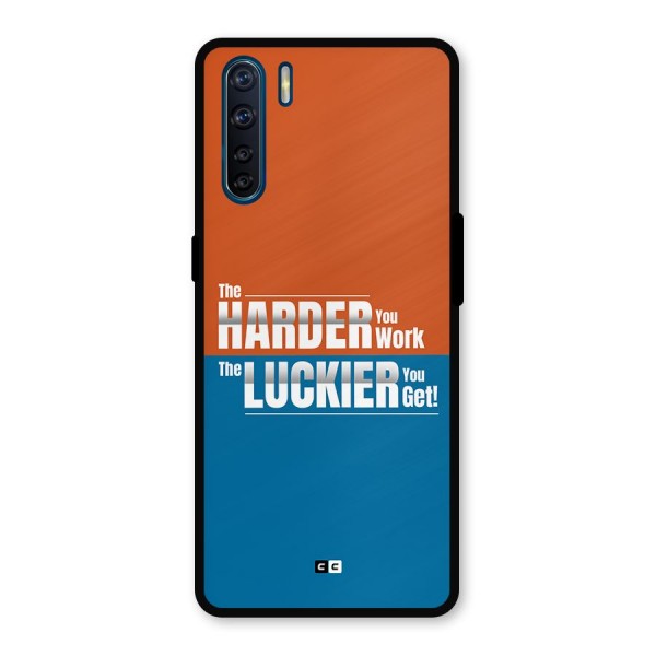 Hard Luck Metal Back Case for Oppo F15