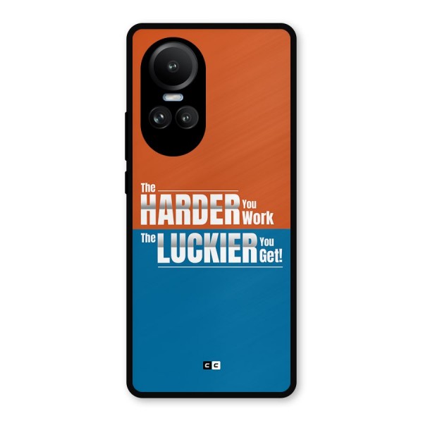 Hard Luck Metal Back Case for Oppo Reno10