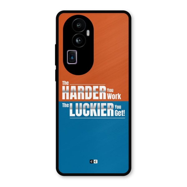 Hard Luck Metal Back Case for Oppo Reno10 Pro Plus