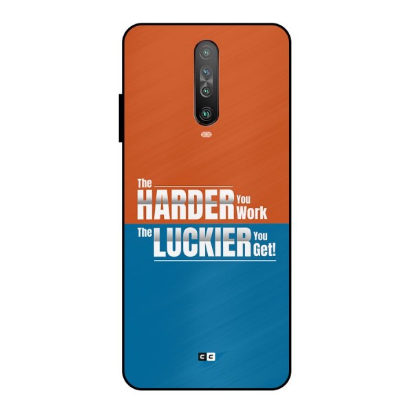 Hard Luck Metal Back Case for Poco X2