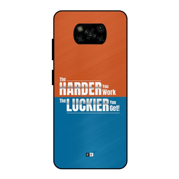 Hard Luck Metal Back Case for Poco X3