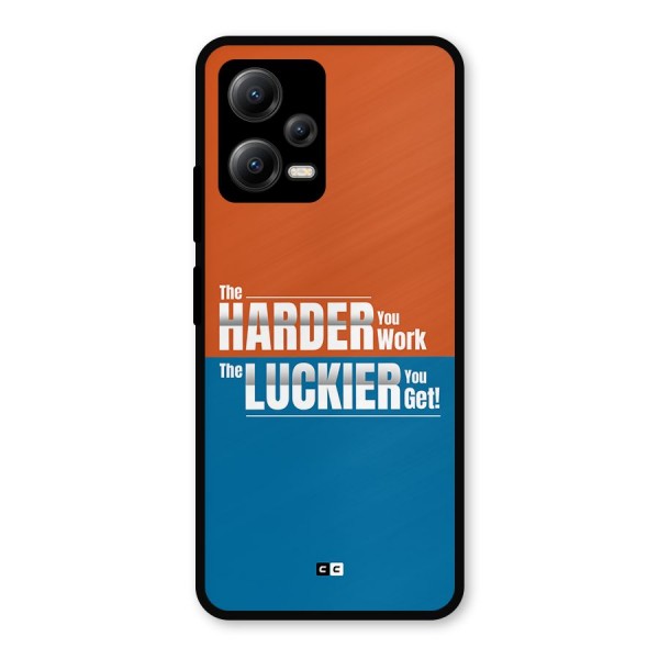 Hard Luck Metal Back Case for Poco X5