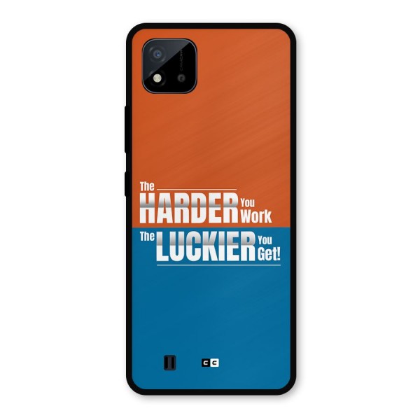 Hard Luck Metal Back Case for Realme C11 2021