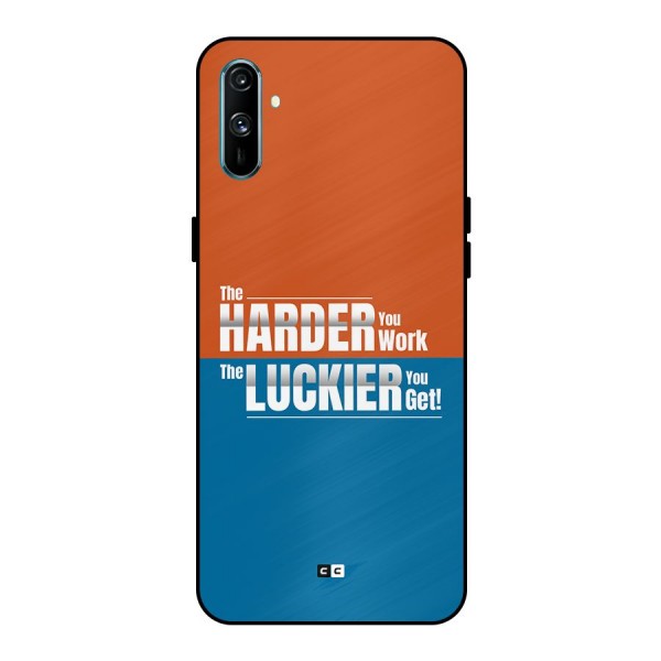 Hard Luck Metal Back Case for Realme C3