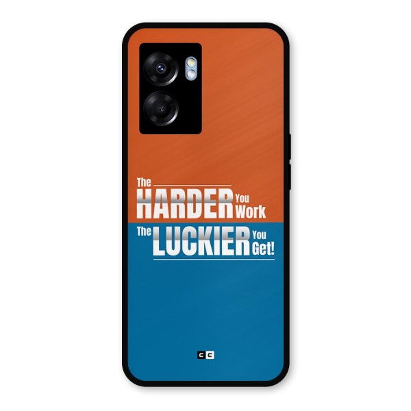 Hard Luck Metal Back Case for Realme Narzo 50 5G