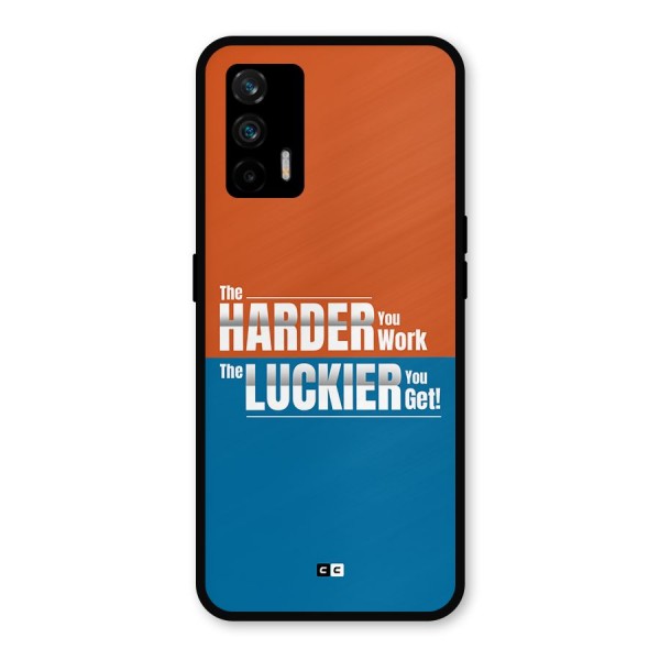 Hard Luck Metal Back Case for Realme X7 Max