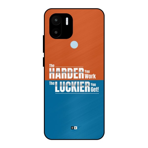 Hard Luck Metal Back Case for Redmi A1 Plus