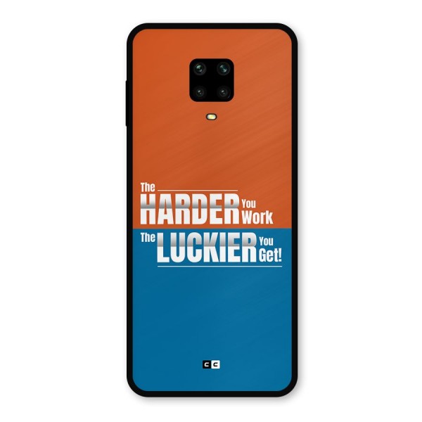 Hard Luck Metal Back Case for Redmi Note 10 Lite