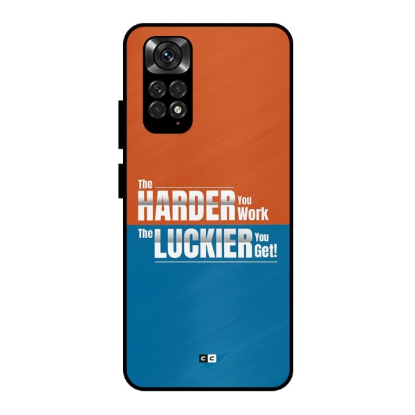 Hard Luck Metal Back Case for Redmi Note 11 Pro