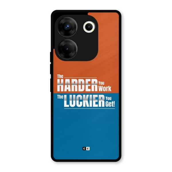 Hard Luck Metal Back Case for Tecno Camon 20 Pro