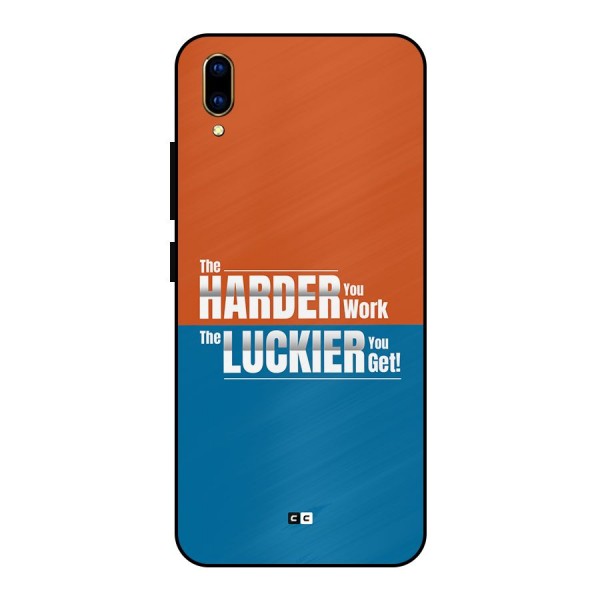 Hard Luck Metal Back Case for Vivo V11 Pro